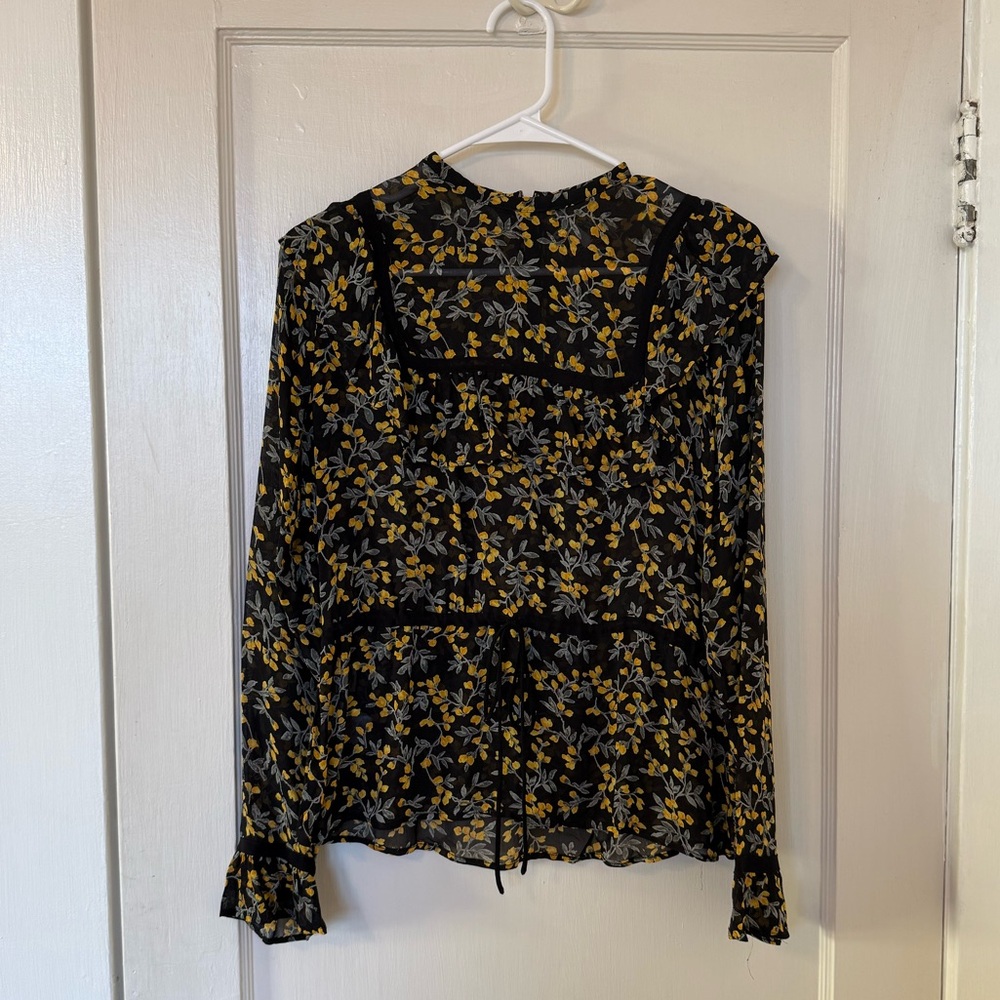 Ganni Chiffon Top - EU Size 36/US 4/6